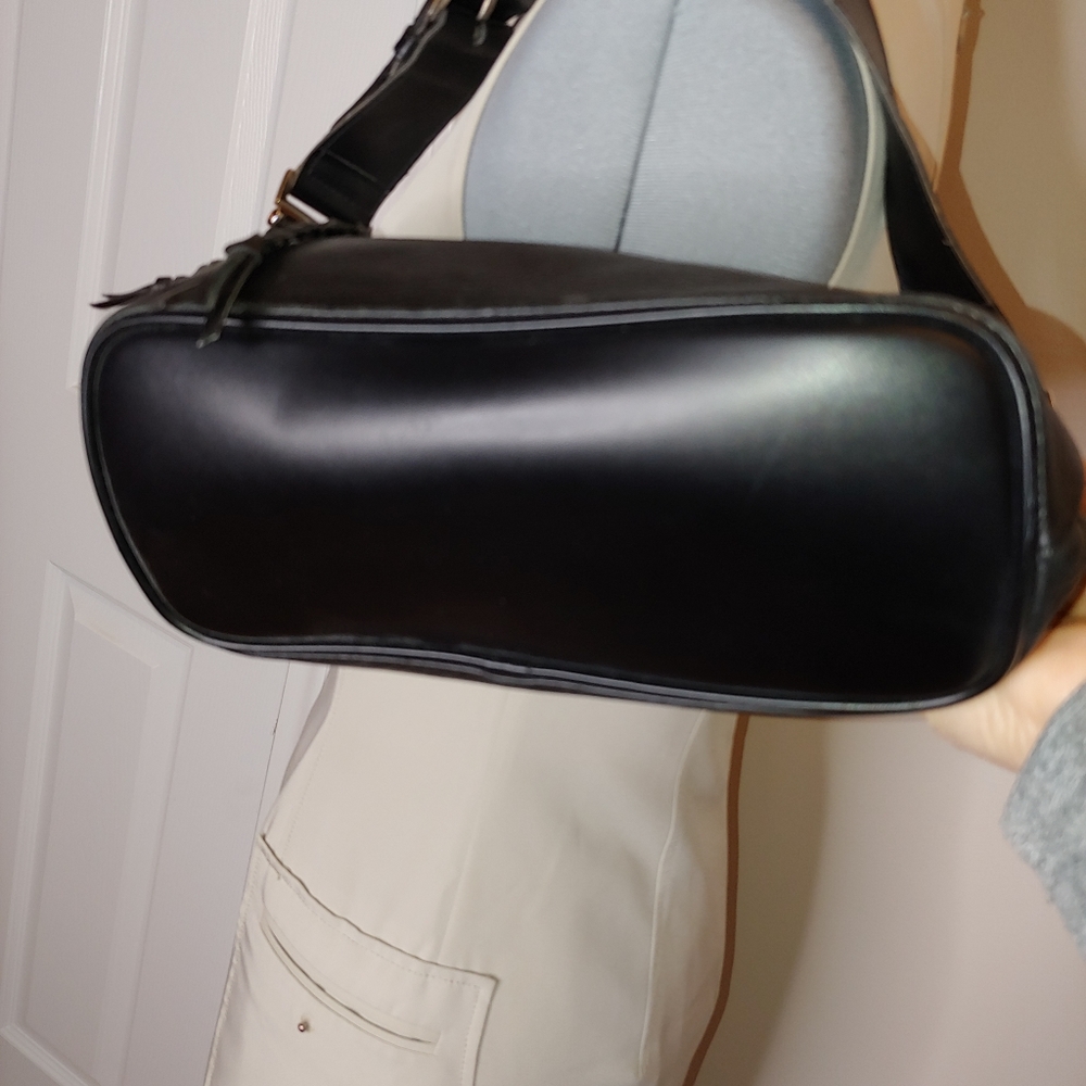 Giani Bernini black pebbled leather bag EUC - Picture 4 of 9